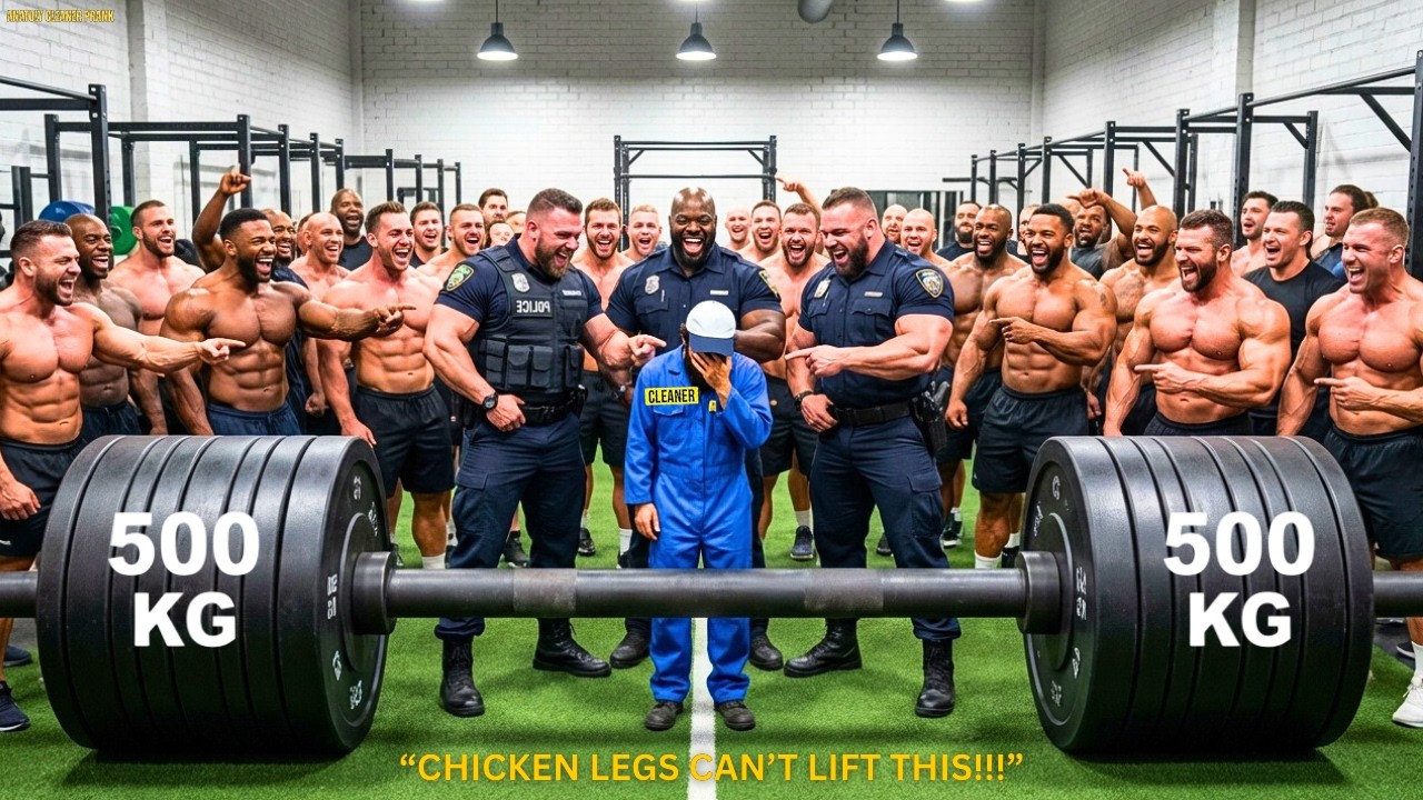Anatolij SZOKUJE całą siłownię, podnosząc 32-kilogramowy mop, jakby to było NIC!!! | Dowcipy Anatolija z siłowni