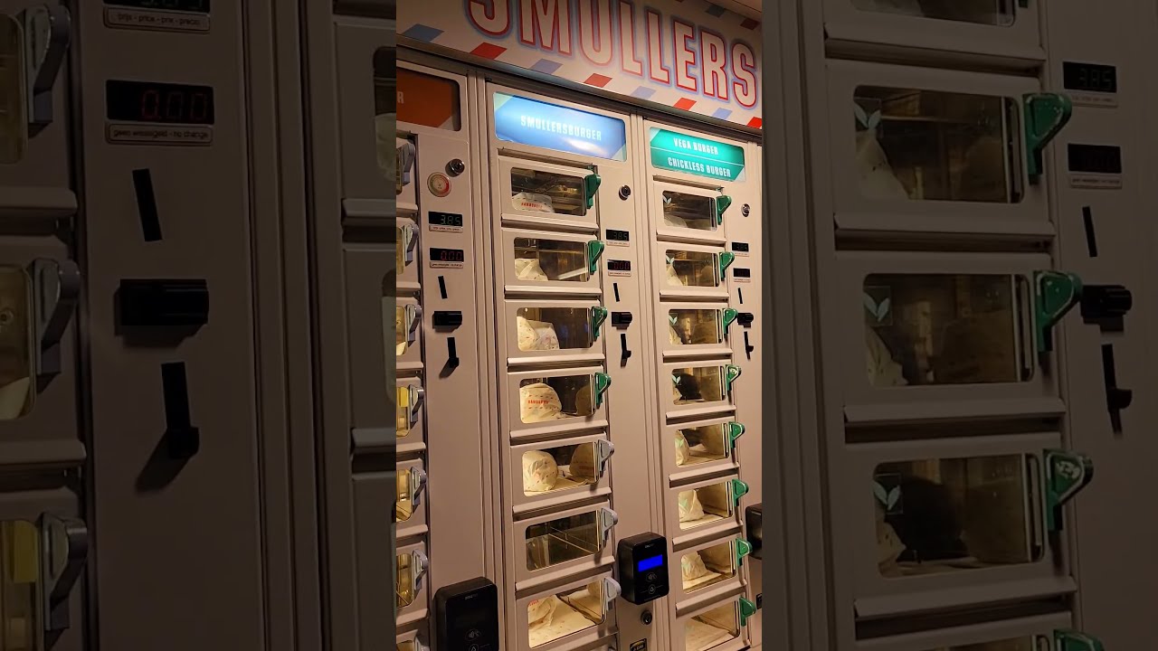 🍔 El futuro de la comida rápida: Probando las máquinas de Smullers en Amsterdam 