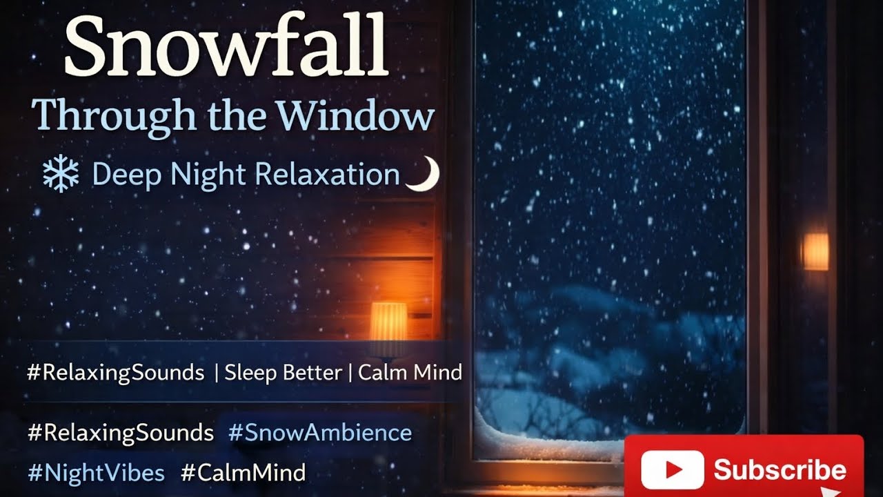Snowfall Through the Window – Deep Night Relaxation ❄️🌙 @AbaRumaisha 