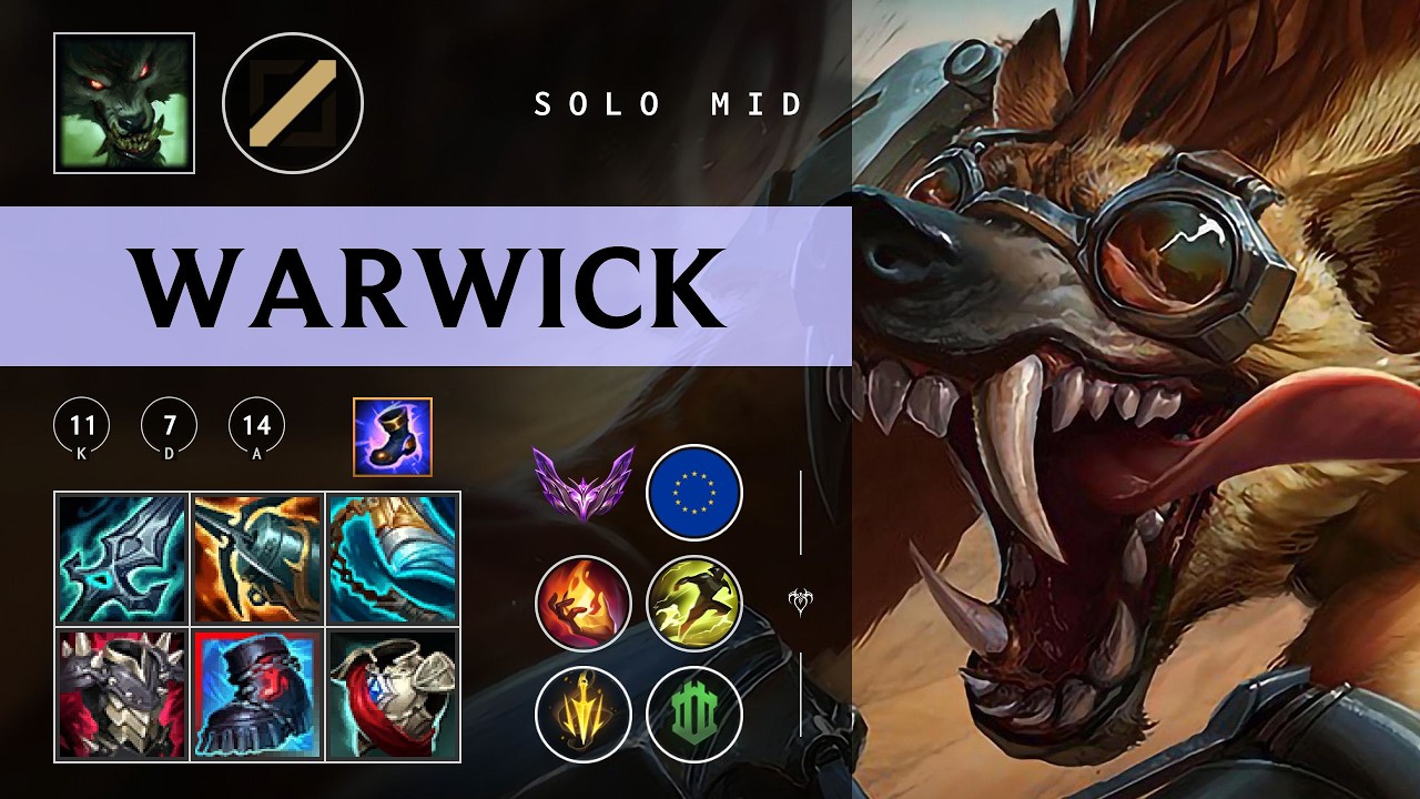 Warwick Mid vs Master Yi - EUW Master Patch 26.05