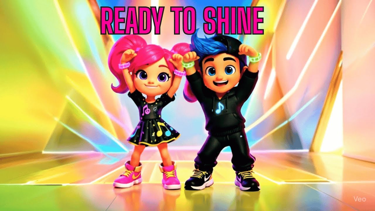 GET READY TO SHINE - Join Luna and Zeke on a neon dance adventure filled with energy and fun.