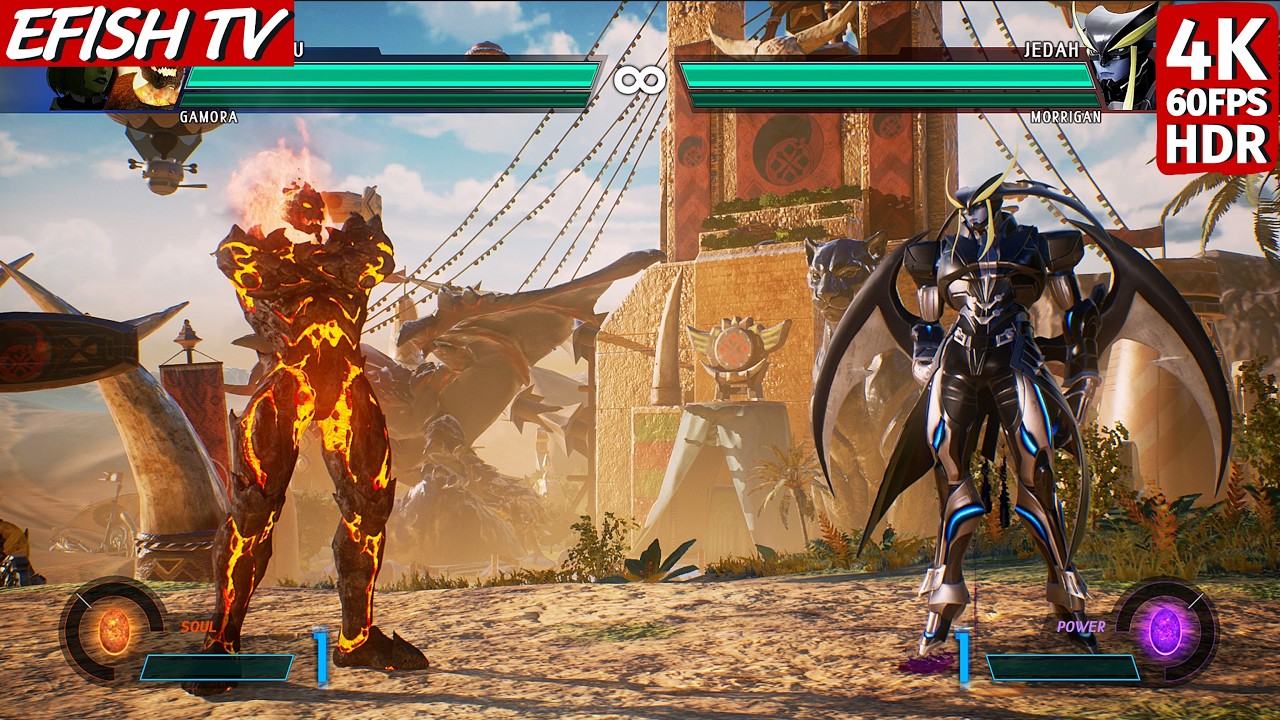 Дормамму и Гамора против Джеды и Морриган (Самый сложный ИИ) — Marvel vs Capcom: Infinite