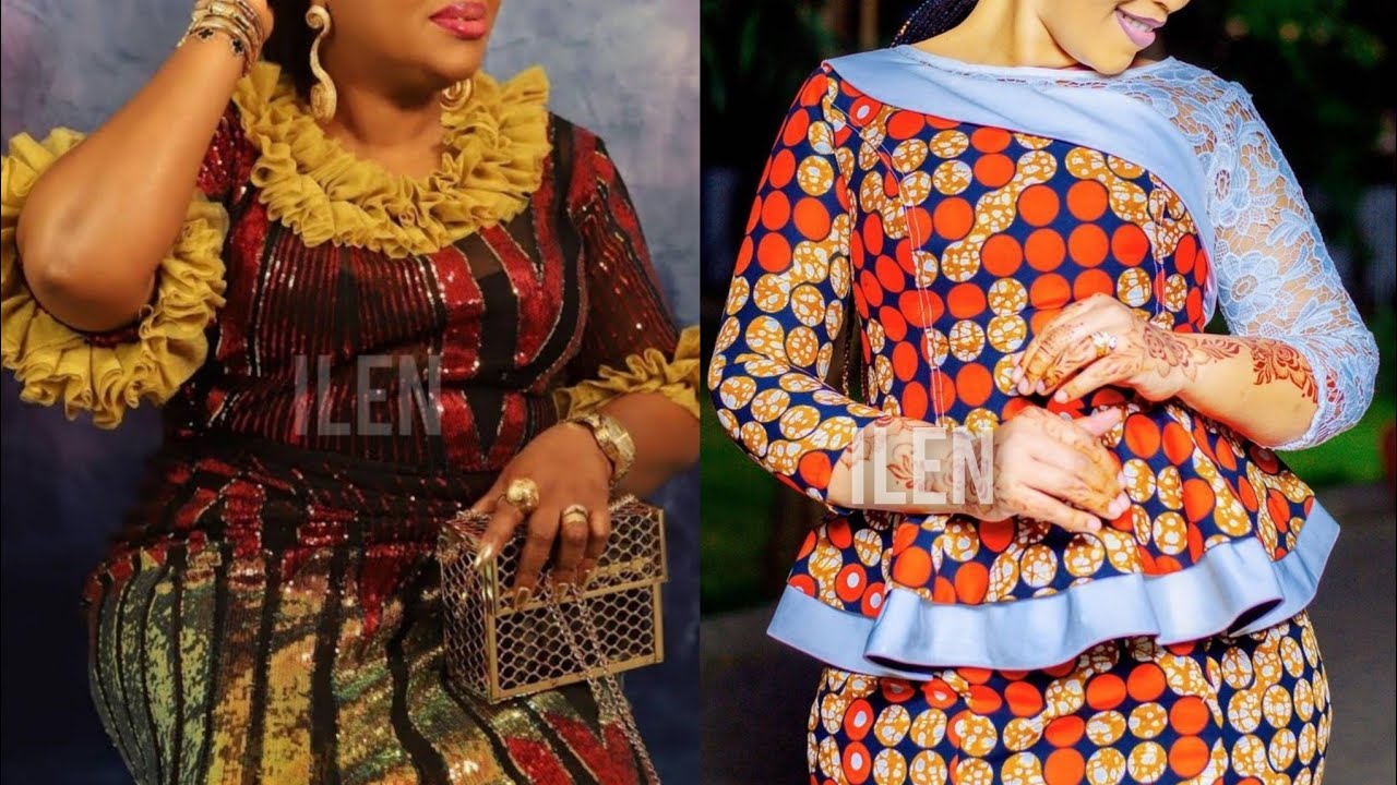 Fashionable Ladies Outfits for Women: African Lace Dress Styles |Ankara Skirt & Blouse designs
