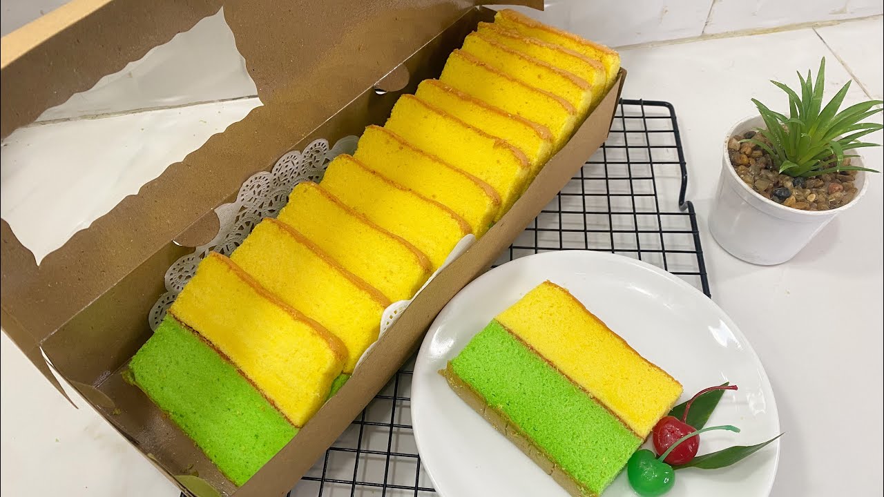 MODAL GAK SAMPAI 20 RB ❗❗ RESEP BOLU LAPIS PANDAN VANILA LEMBUT & MOIST BANGET BIKIN NAGIH❗❗