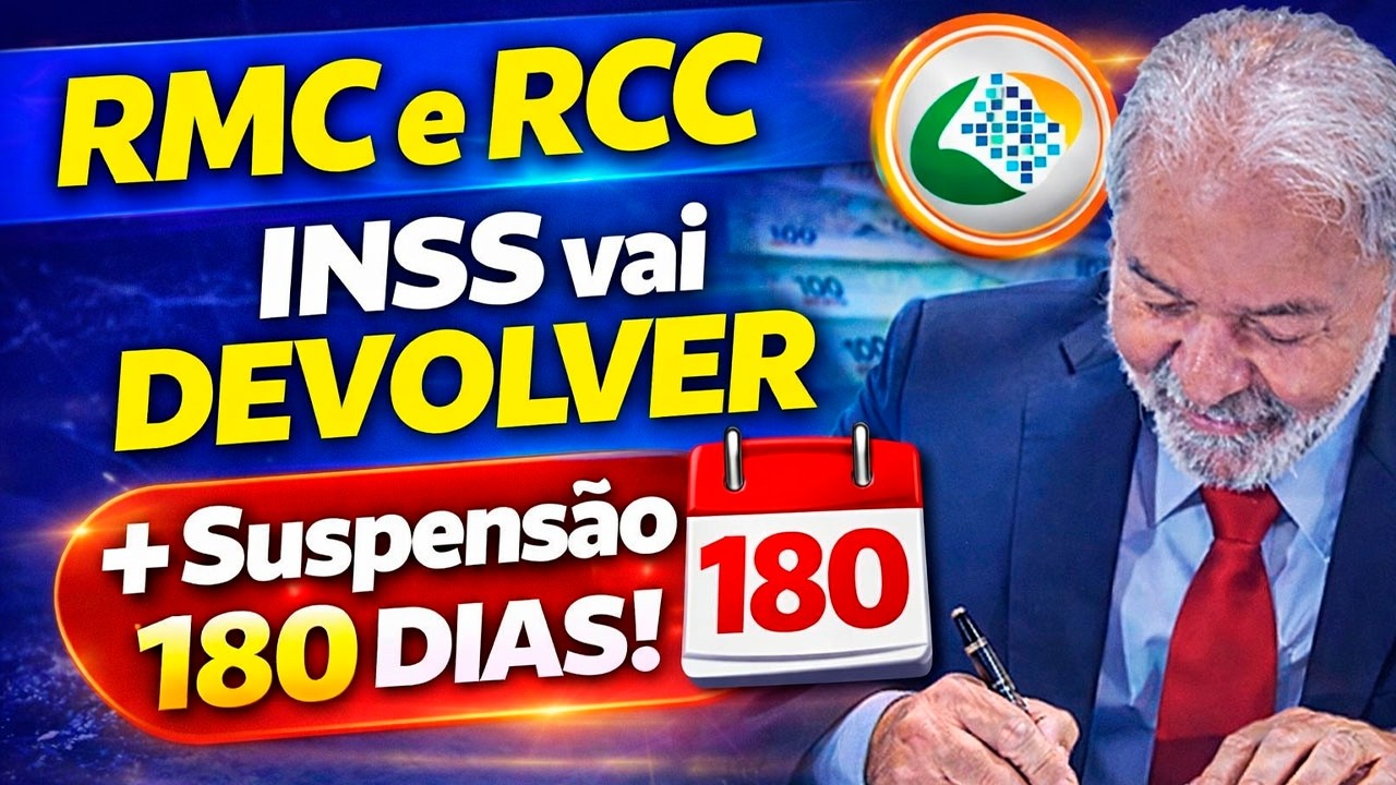 BOMBA INSS: Devolu&ccedil;&atilde;o do RMC e RCC + SUSPENS&Atilde;O CONSIGNADOS 180 Dias!!