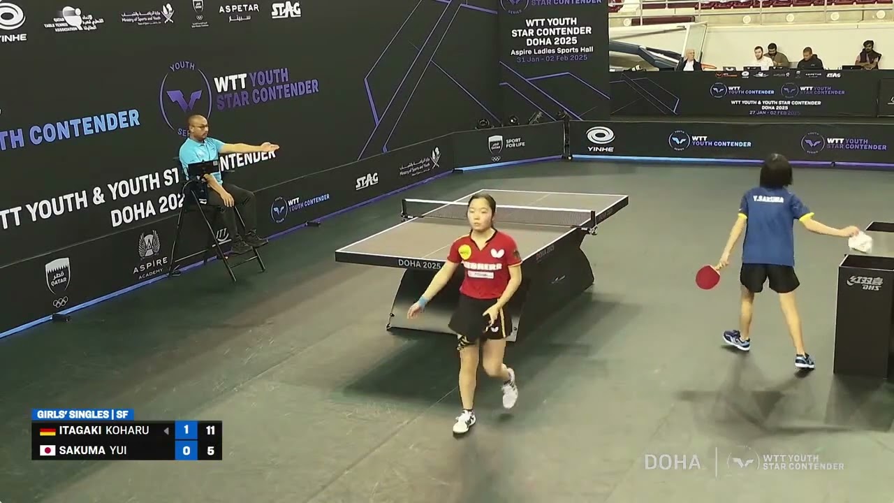Koharu Itagaki (GER) vs Yui Sakuma (JPN) | U15 SF | 2025 Youth Star Contender Doha