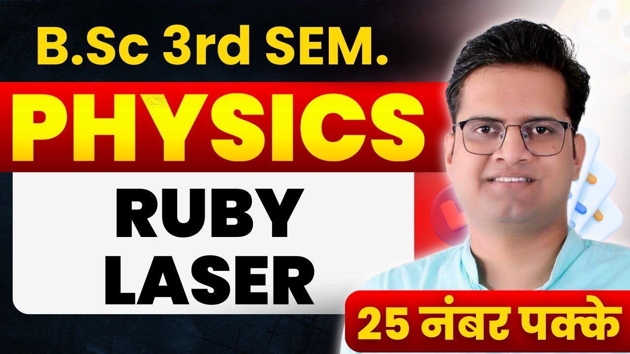 Ruby Laser! #bedkdian #physics #3rdsemester #mjpru #bsc3rdsemester