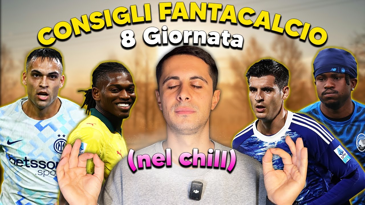 Schiera la formazione del Fantacalcio con me | 8&deg; giornata