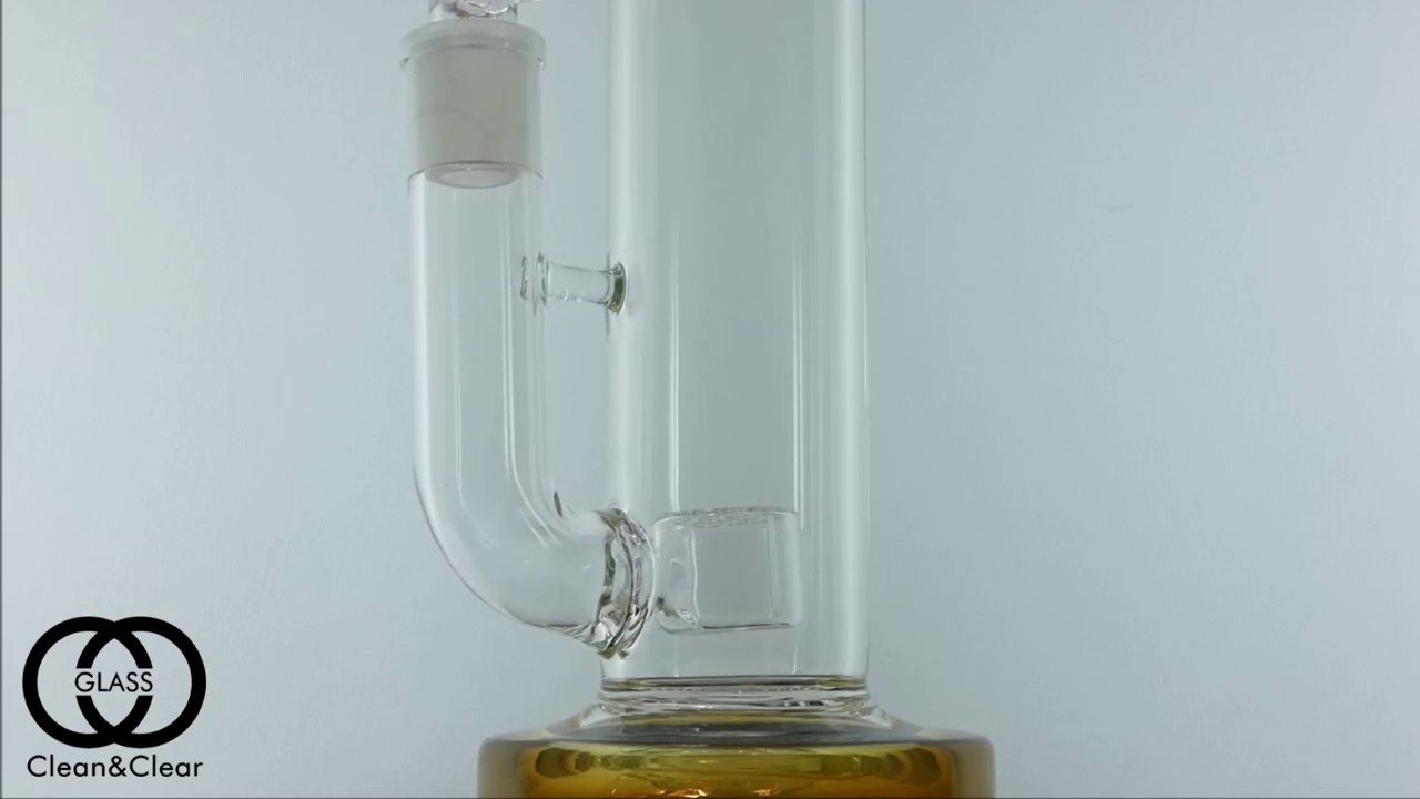 GB351 glass bong with Seed Of Life perc  with 18.8mm female joint