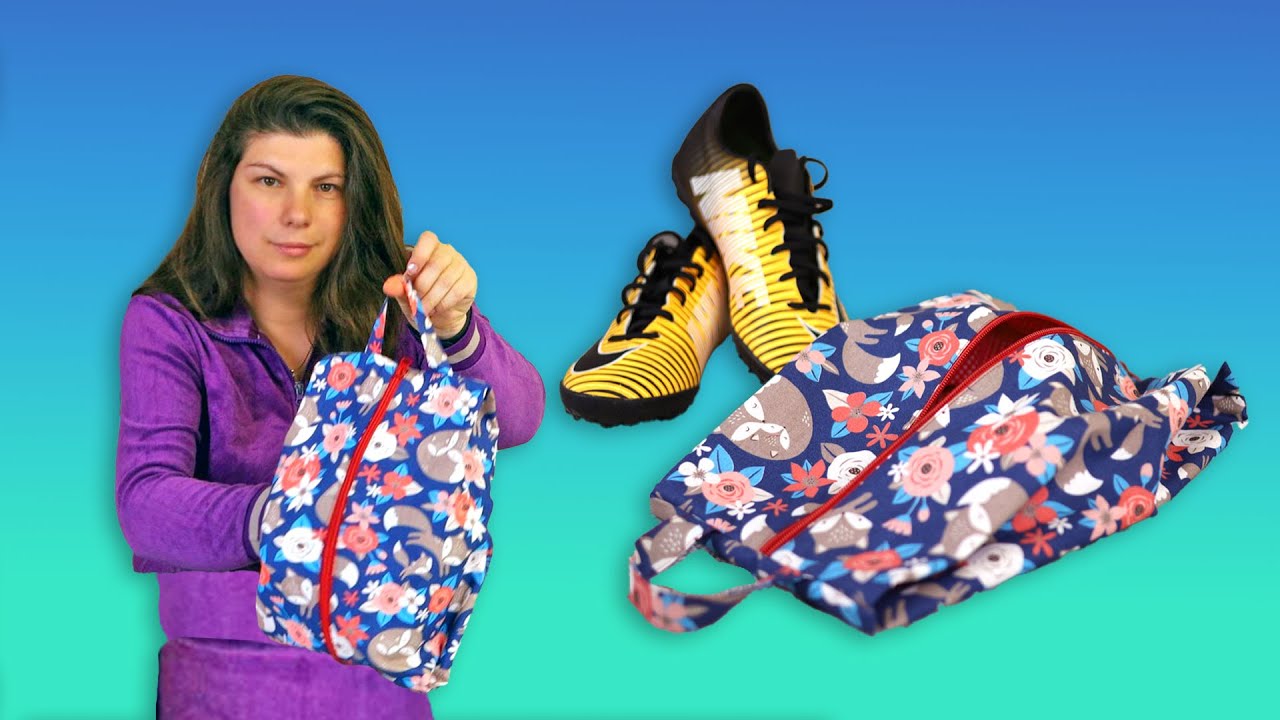 DIY Shoe Bag | Lay Flat Shoe Storage Bag Sewing Pattern | Shoe Bag for Travel