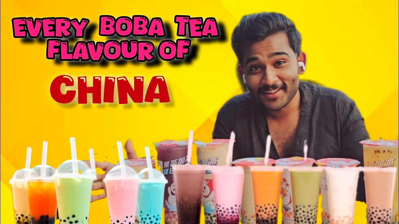 I tried every flavour bubble tea🧋 in China 🧡 | Orupaad types of BOBA