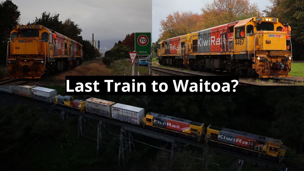 Last Train to Waitoa? (4k) (Drone Footage)