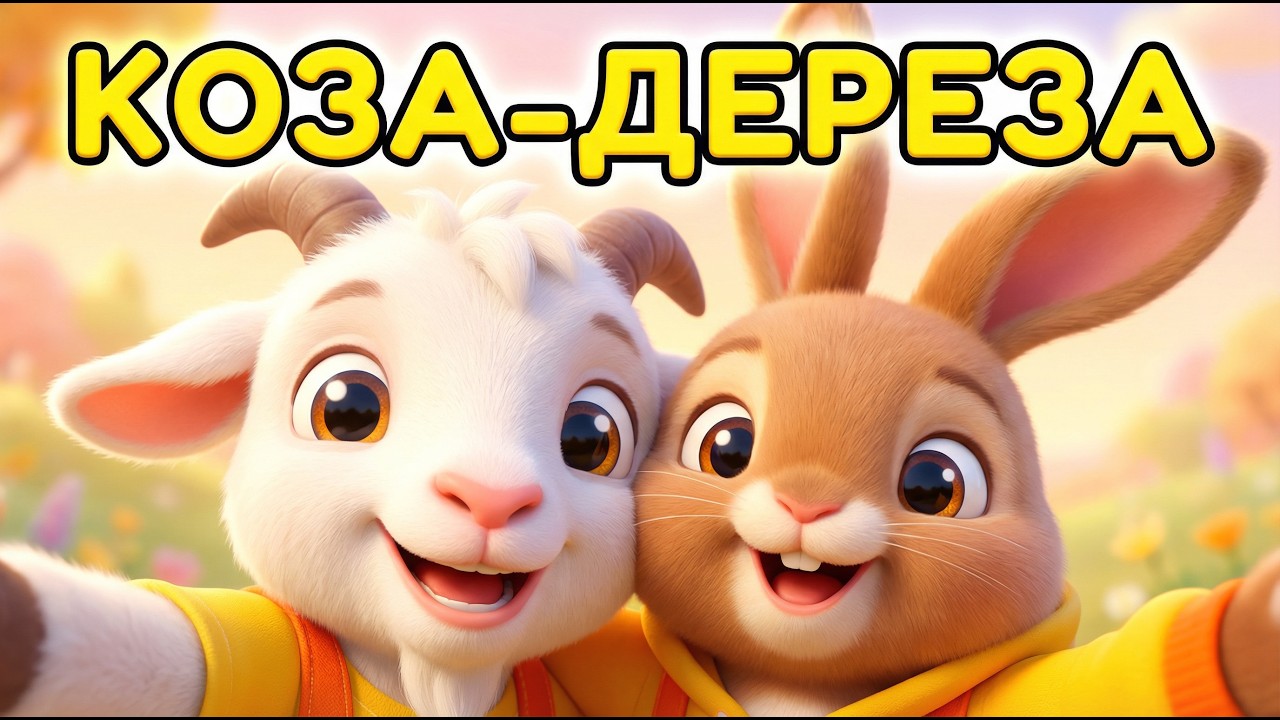 🐐🌿 Коза-Дереза | Добра пісенька-казка для малюків 🎵✨