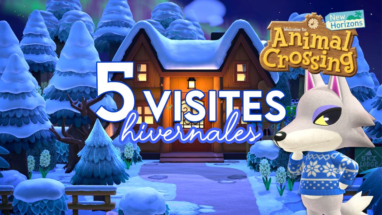 5 VISITES D'ÎLE SUR LE THÈME HIVERNAL ❄️ - ANIMAL CROSSING NEW HORIZONS #christmas #winter