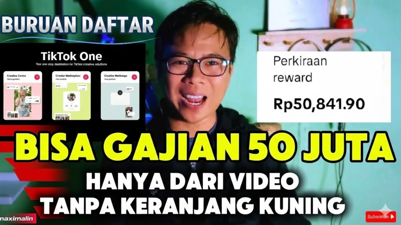 DARI VIDEO AJA BISA DIBAYAR 50 JUTA DI TIKTOK TANPA KERANJANG KUNING,TANPA LIVE 🔥BURUAN DAFTAR INI‼️