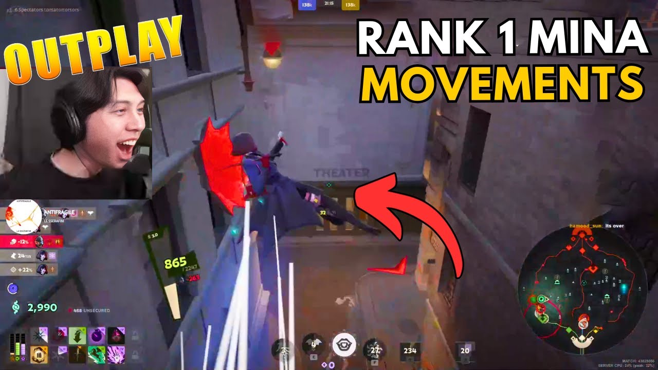 Rank 1 Mina Insane Movement - Deadlock Highlights Ep 365