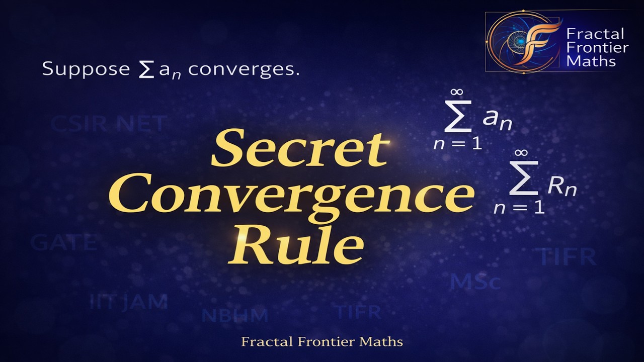 This Series Convergence Result SHOCKS Every CSIR NET Student – Question of the Day