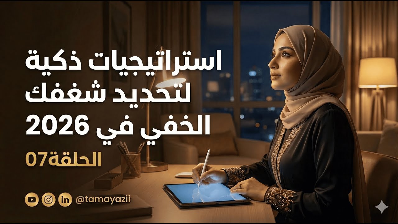 الحلقة7: استراتيجيات ذكية لتحديد شغفك الخفي في 2026
