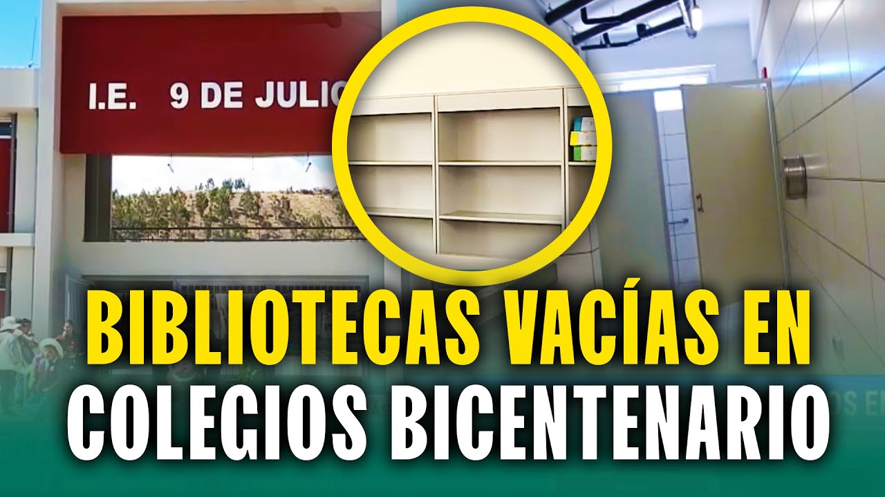 Baños con accesos rotos y bibliotecas vacías: Las deficiencias de los colegios bicentenario