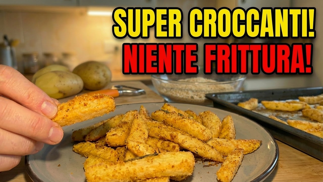 PATATINE AL FORNO SUPER CROCCANTI 🥔🔥 Niente Frittura, Ricetta Facile e Leggera!