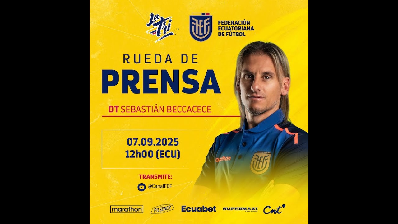 Rueda de prensa - Sebasti&aacute;n Beccacece - 7 septiembre