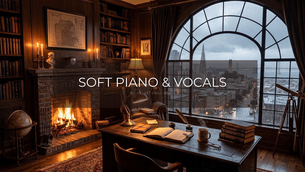 Dark Academia Study Music with Soft Vocals and Piano (3 Hours)