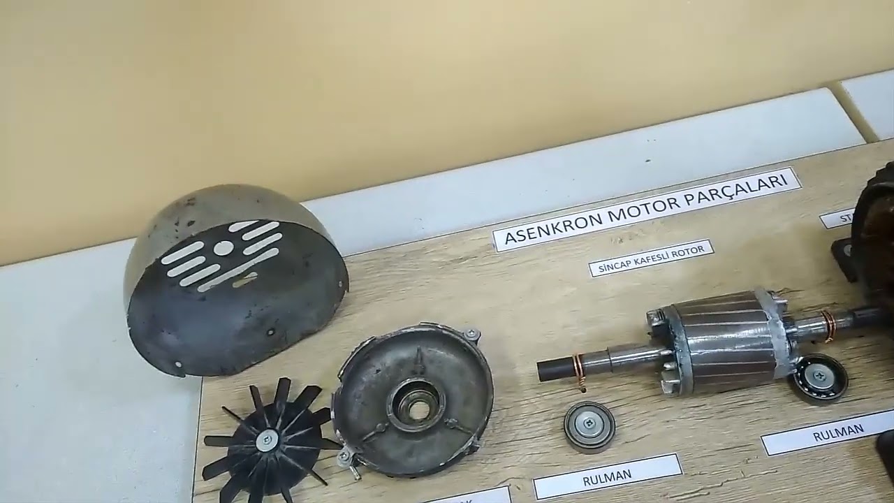 ÜÇ FAZLI ASENKRON MOTORLARIN YAPISI VE PARÇALARI