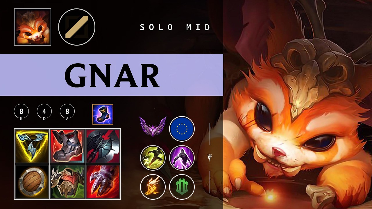Gnar Mid vs Rumble - EUW Master Patch 26.05