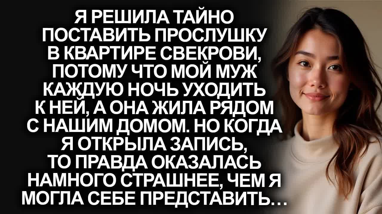 Мой муж уходил к свекрови каждую ночь  Я решила поставить прослушку и побледнела…