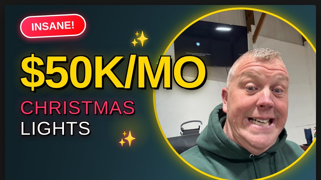 No One Believes YOU Make $50,000/Month Hanging Christmas lights