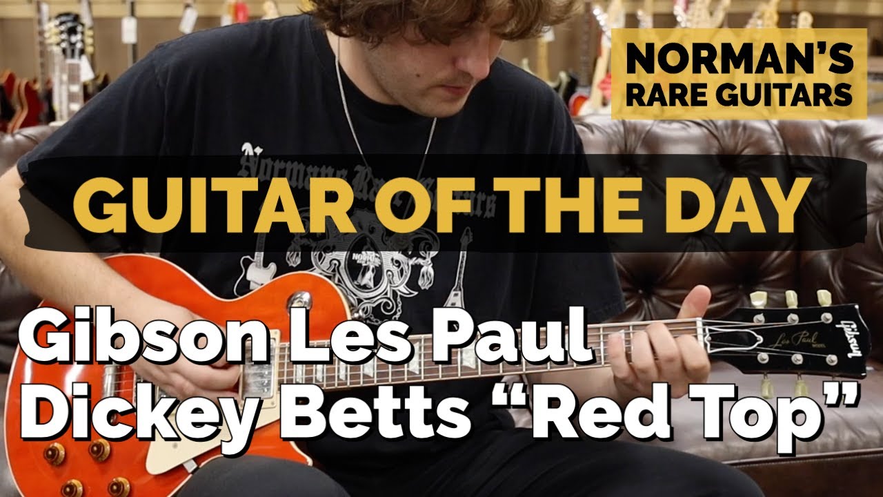 Гитара дня: Gibson Les Paul Dickey Betts, модель «Red Top» | Редкие гитары Нормана