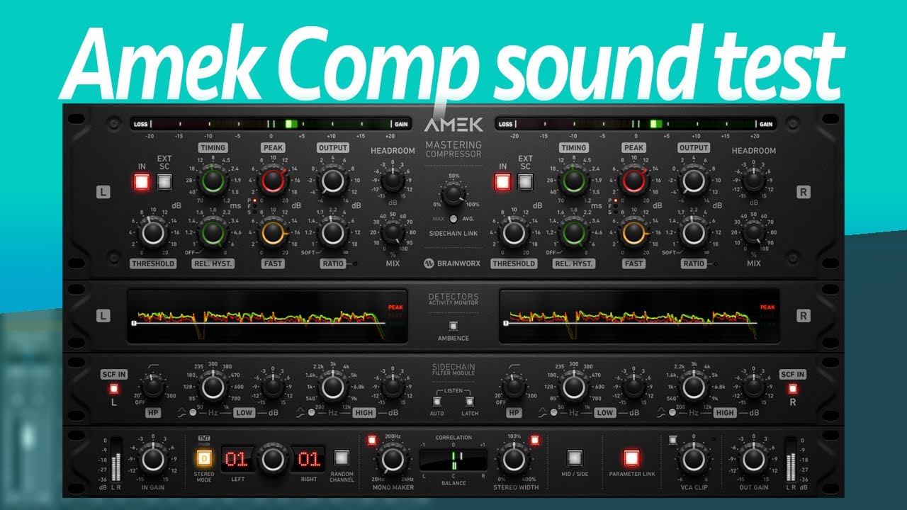 AMEK Compressor plugin sound test