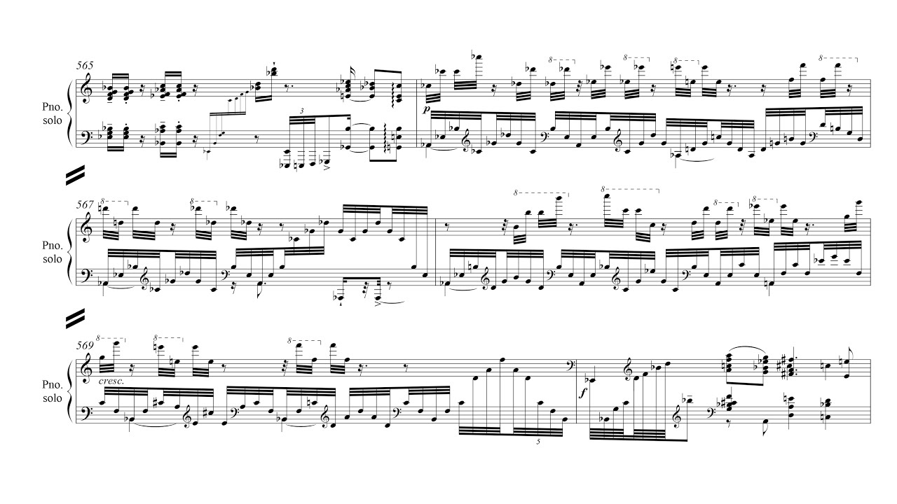 Nikolai Kapustin - Piano Concerto No. 5, Op. 72 (1993) [Score-Video]