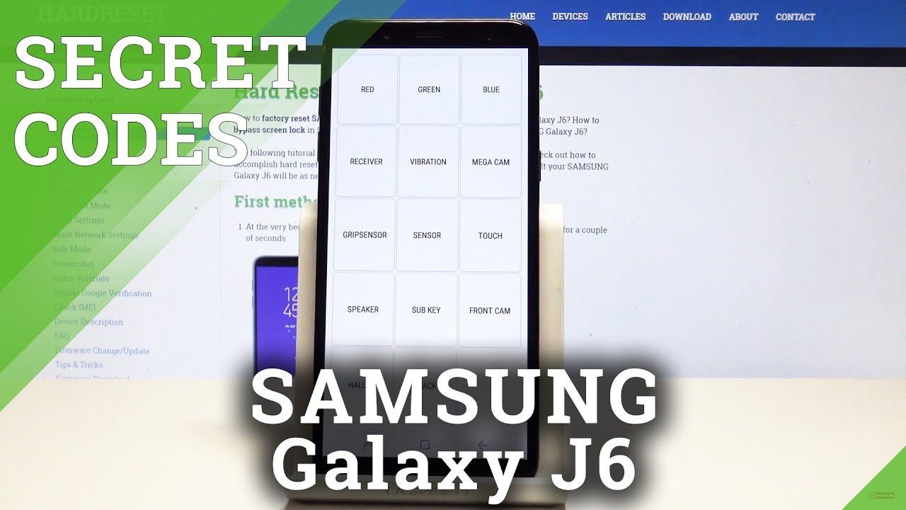 Secret Codes SAMSUNG Galaxy J6 - Hidden Mode / Advanced Options