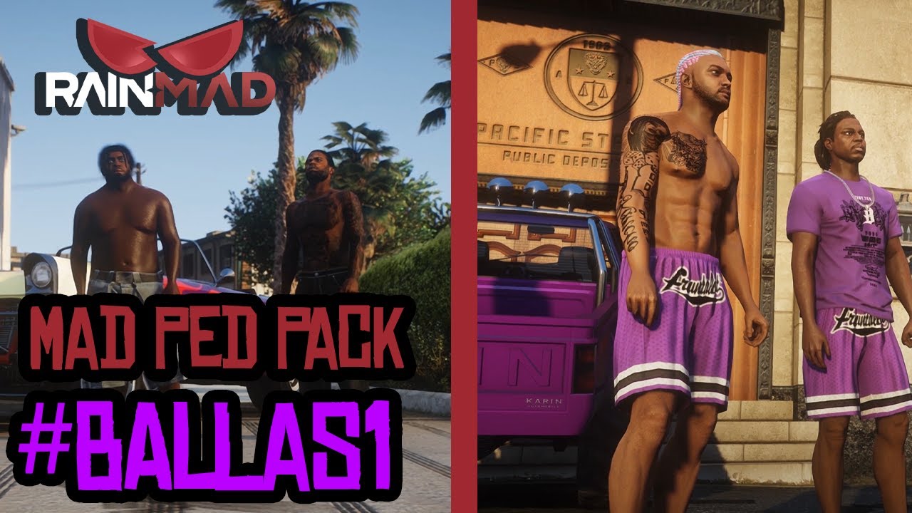 Mad Ped Pack #BALLAS1 | FiveM