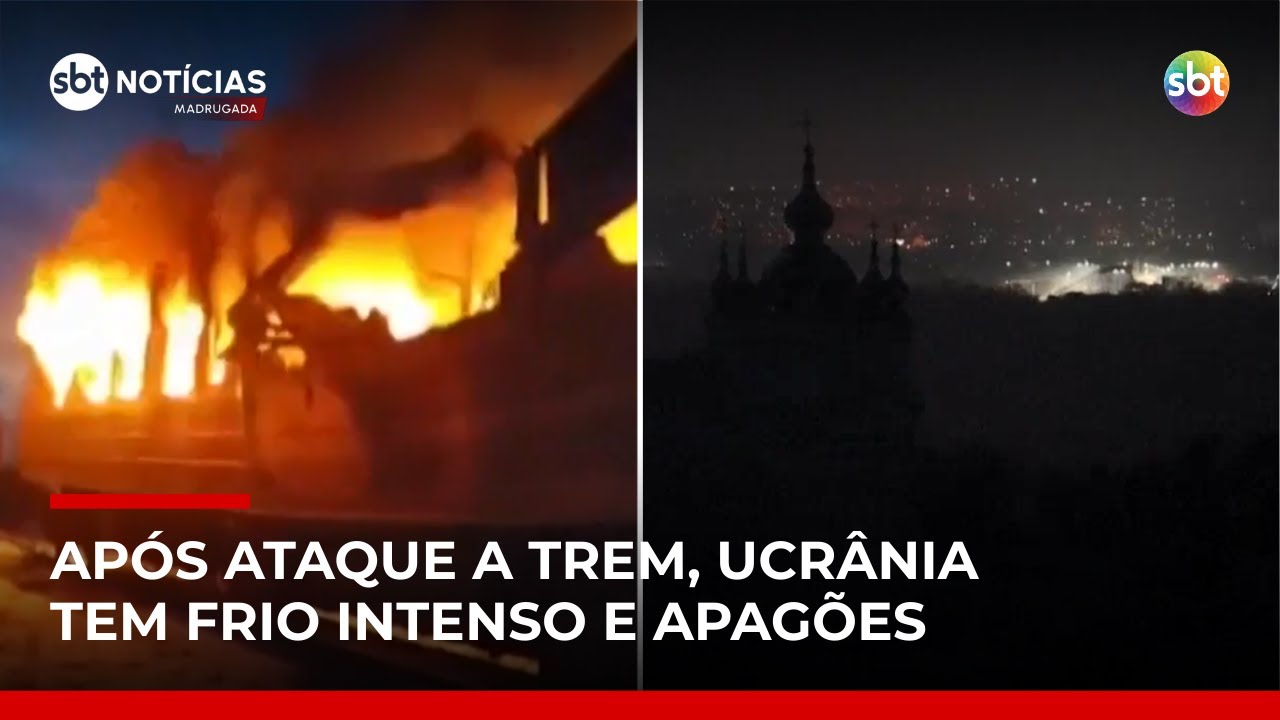 Drone russo atinge trem na Ucrânia e deixa mortos durante onda de frio e apagões | 