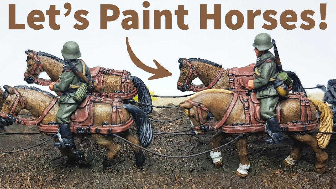 Master the Art of Painting 28mm Horses for Wargaming ... Quickly!