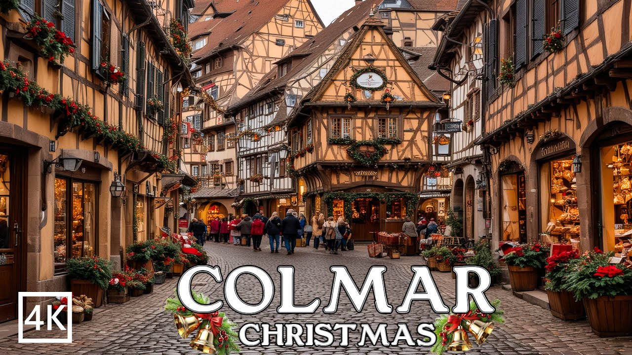 Colmar 🇫🇷 🎄A Magical FairyTale Christmas Journey Through History in France 4K #christmas