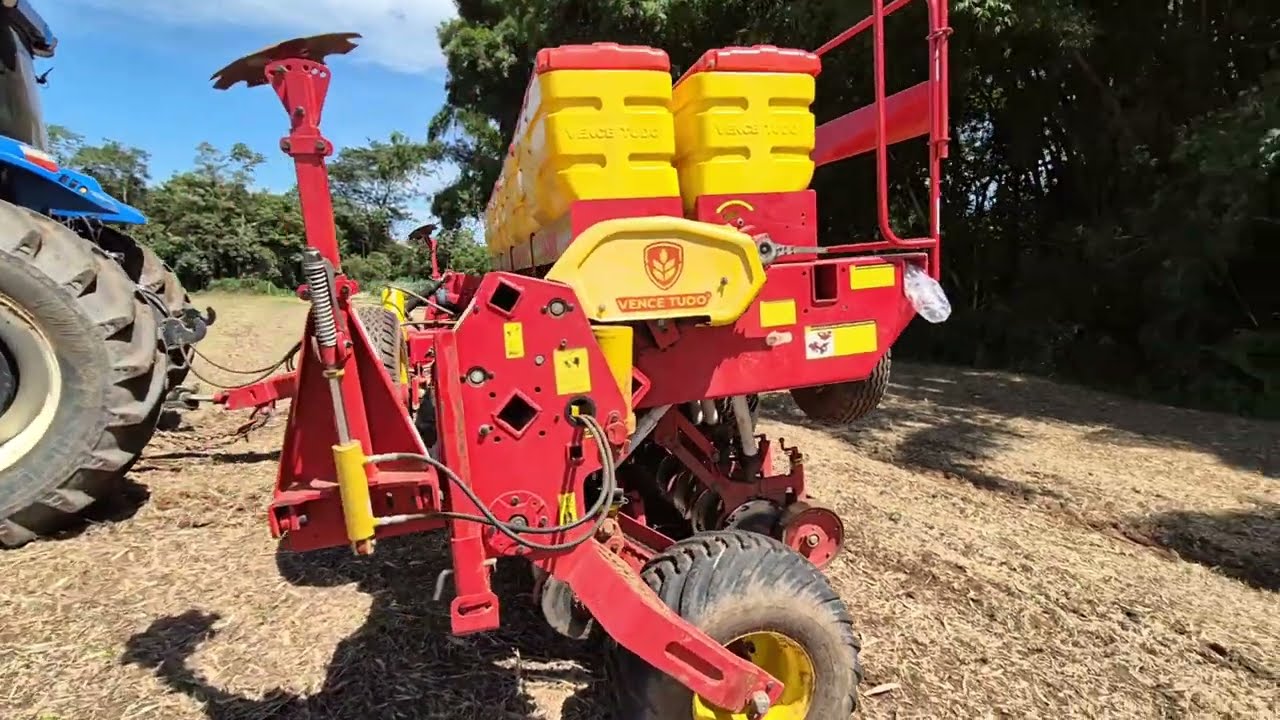 Testando a semeadeira pampeana 34000 da vencer tudo