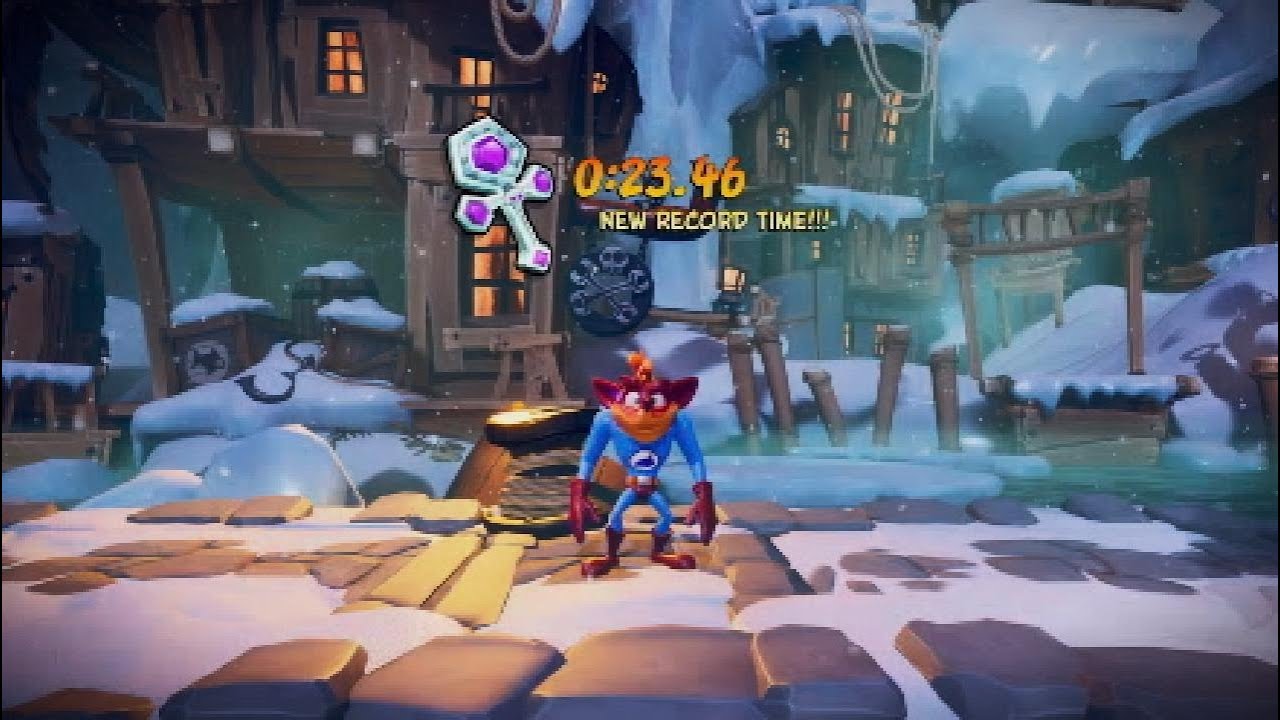 Crash Bandicoot 4: Snow Way Out 23.46 + No Dillo Dallying 34.18