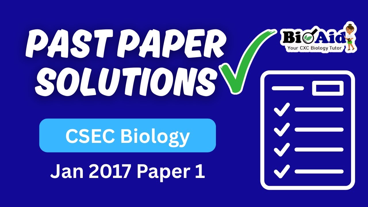 CSEC Biology January 2017 Paper 1