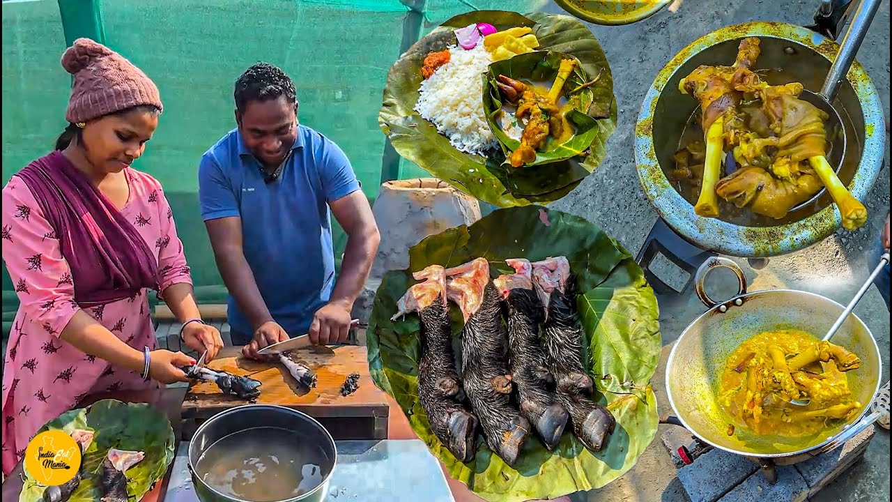 Jharkhandi Dehati Style Mutton Paya/Gori Recipe In Ranchi l Jharkhand Street Food