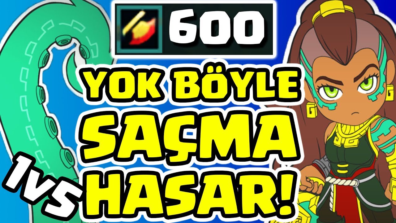LOL'&Uuml;N EN SA&Ccedil;MA ŞAMPİYONU! HASARINI TAHMİN ETMEK İMKANSIZ?! 600 AD ILLAOI!!