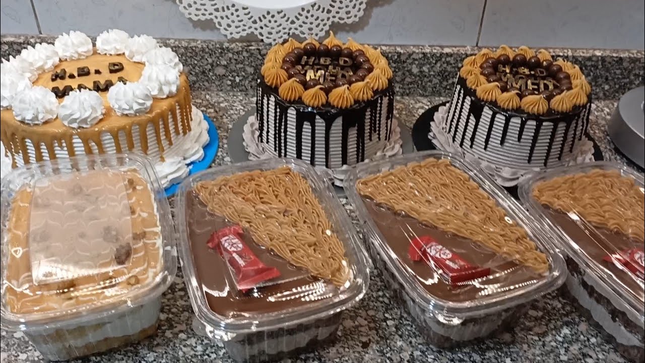 أوردراتي تورته مقاس ٢٠ 🎂 ٢تورته مقاس ١٦🎂و٤ تورته العلبه 🍰بالأسعار 😯