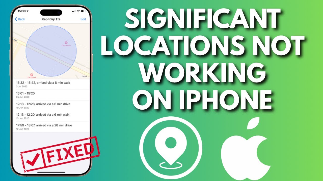 Как исправить неработающие важные местоположения на iPhone