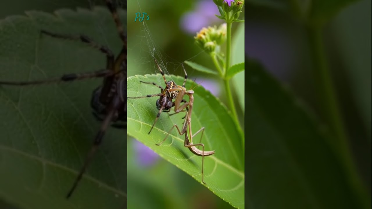 Spider Versus Mantis 