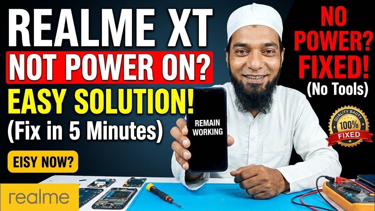 Realme xt full dead solution, realme xt dead problem solution
