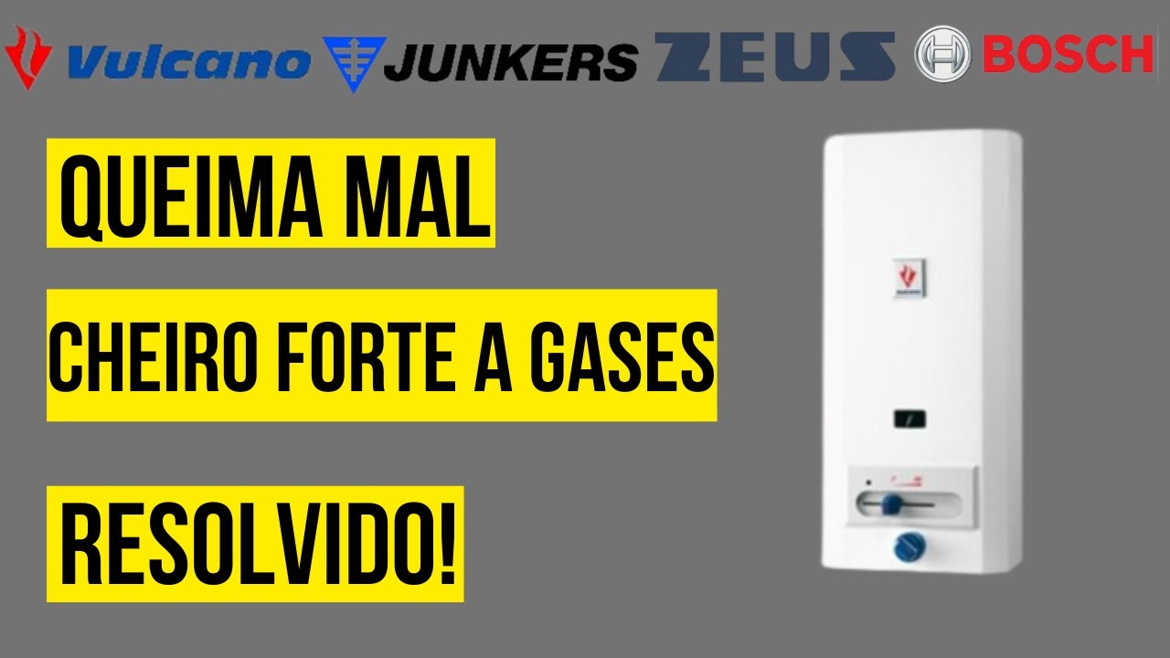 Esquentador manual Vulcano queima mal e liberta odor a gases