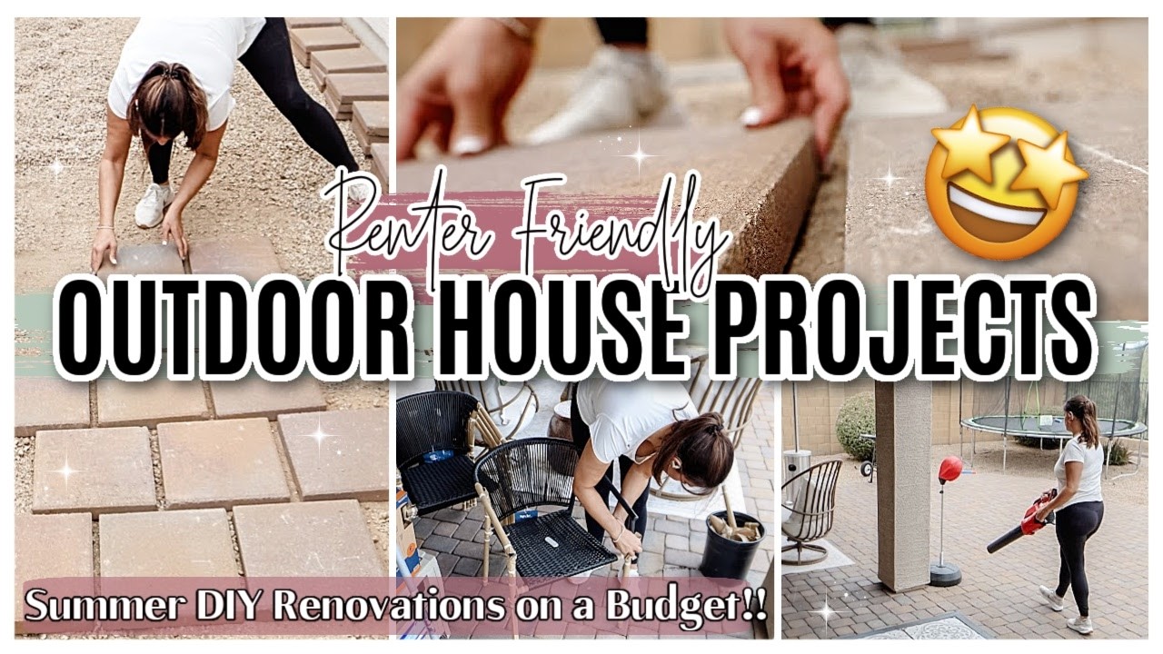 NEW HOUSE PROJECTS 2026 :: DIY PAVER WALKWAY, BUDGET FRIENDLY + RENTER FRIENDLY
