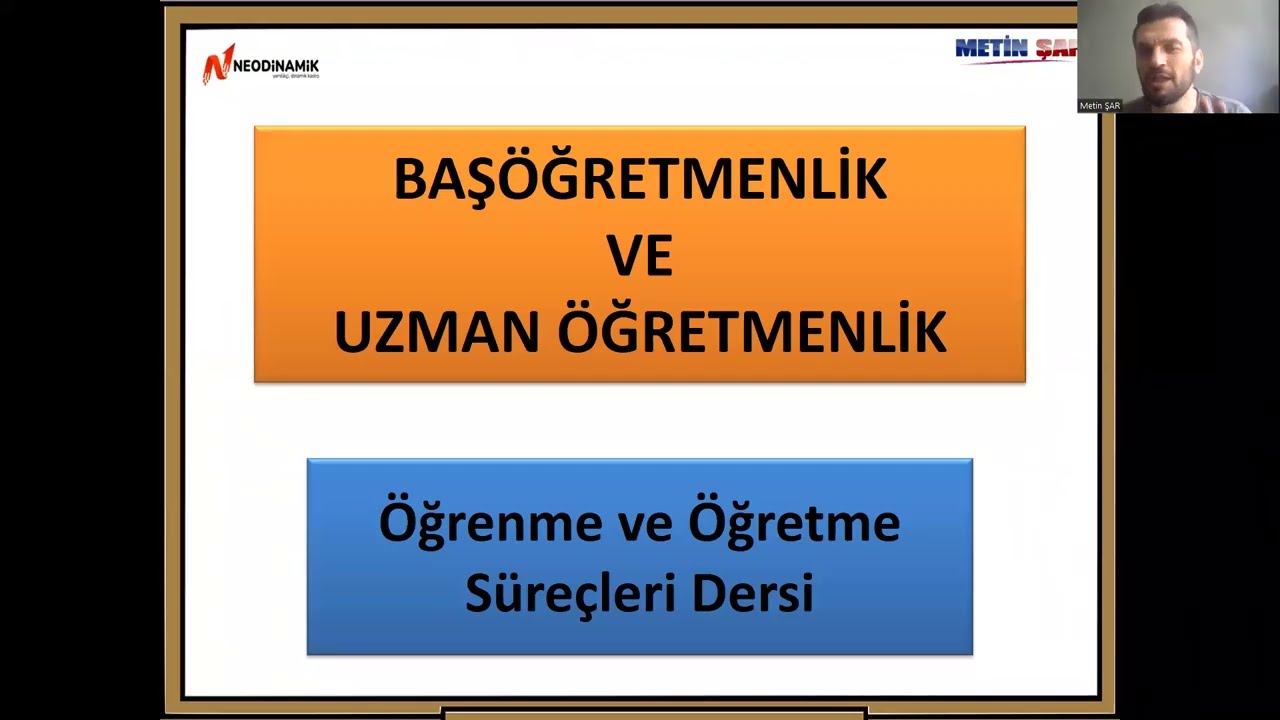 (3.Ders) BAŞÖĞRETMENLİK - UZMAN ÖĞRETMENLİK (Program Türeleri ve Program Geliştirme)